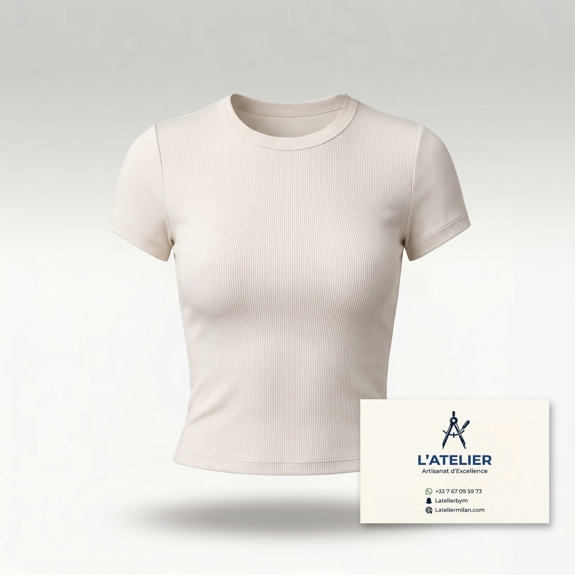 T-shirt ivoire Timeless Alo