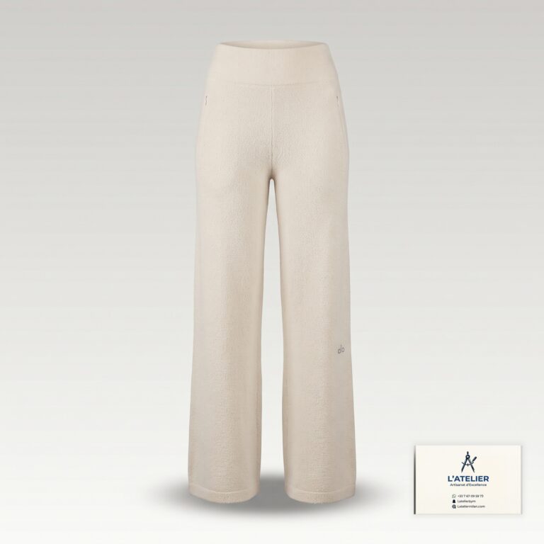 Pantalon Ample Taille Haute Wool Cashmere New Class Alo